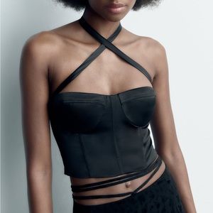 Zara corset halter top